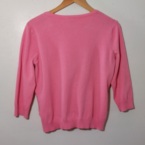 👚 Barbiecore-Inspired Bubble-Gum Pink Cardigan Sweater - Picture 7 of 8